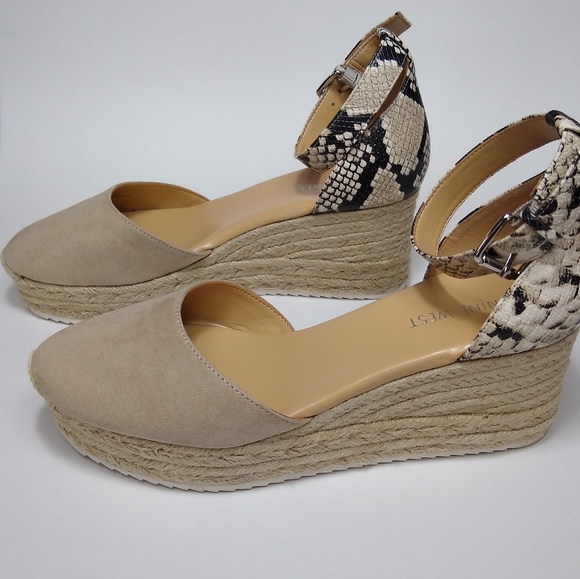 Nine West Ariela Wedge Espadrilles Sandals - Picture 1 of 11